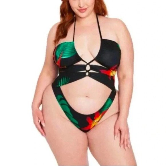Frederick's of Hollywood Other - NWT Brand New Fredericks of Hollywood Women’s Cabarita Jungle Print One Piece